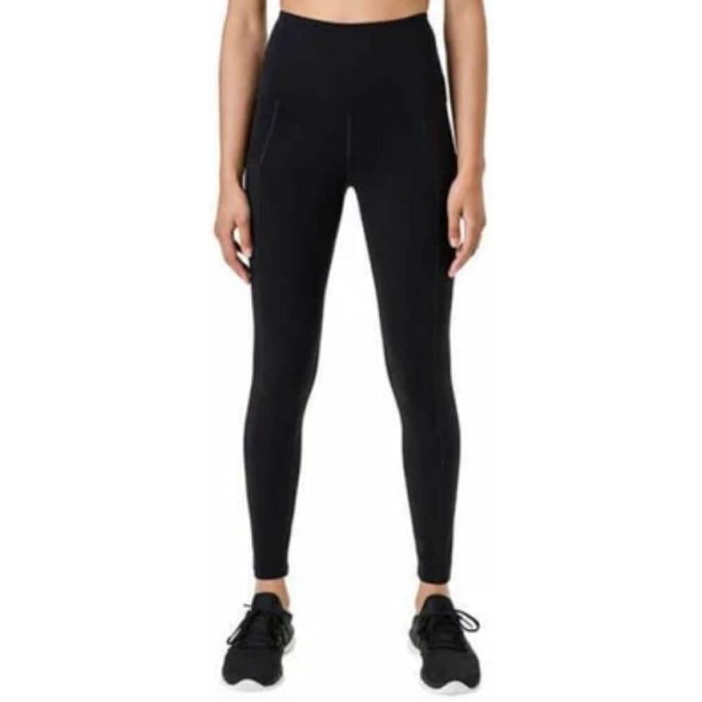 Athleta Salutation Stash High Rise Leggings in Black Velvet size XS